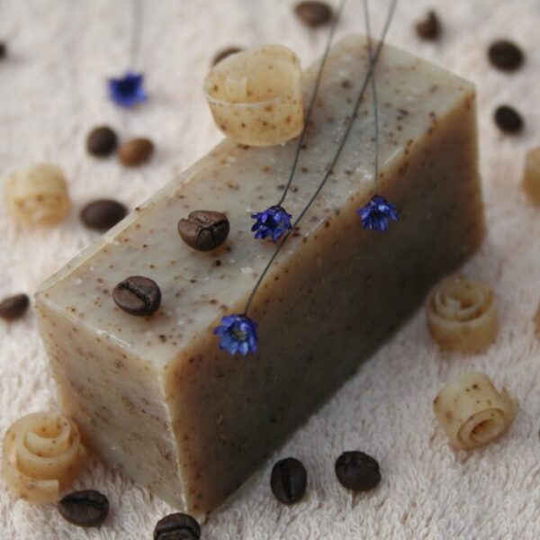 Olive soap sliced - coffee